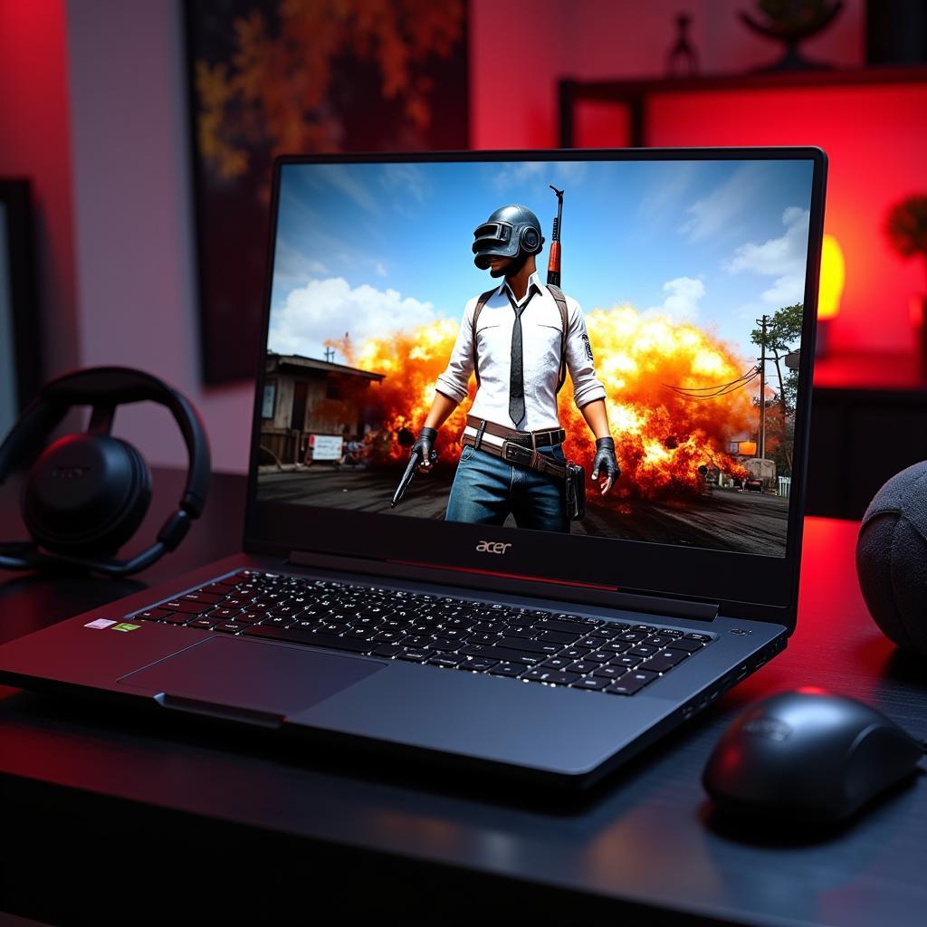 Laptop Acer Nitro 5 Ryzen chơi PUBG