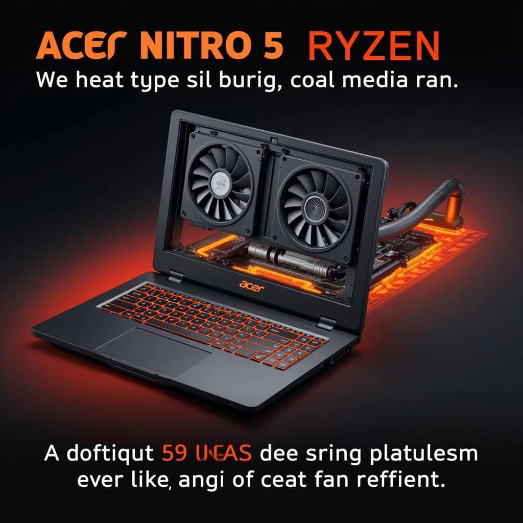 Hệ thống tản nhiệt Acer Nitro 5 Ryzen