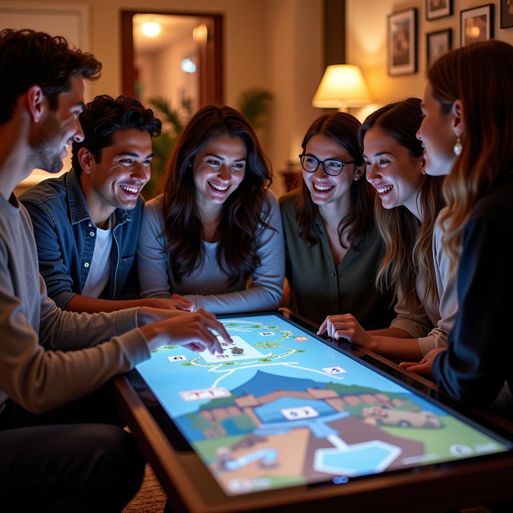 Coffee Table with Touchscreen for Gaming