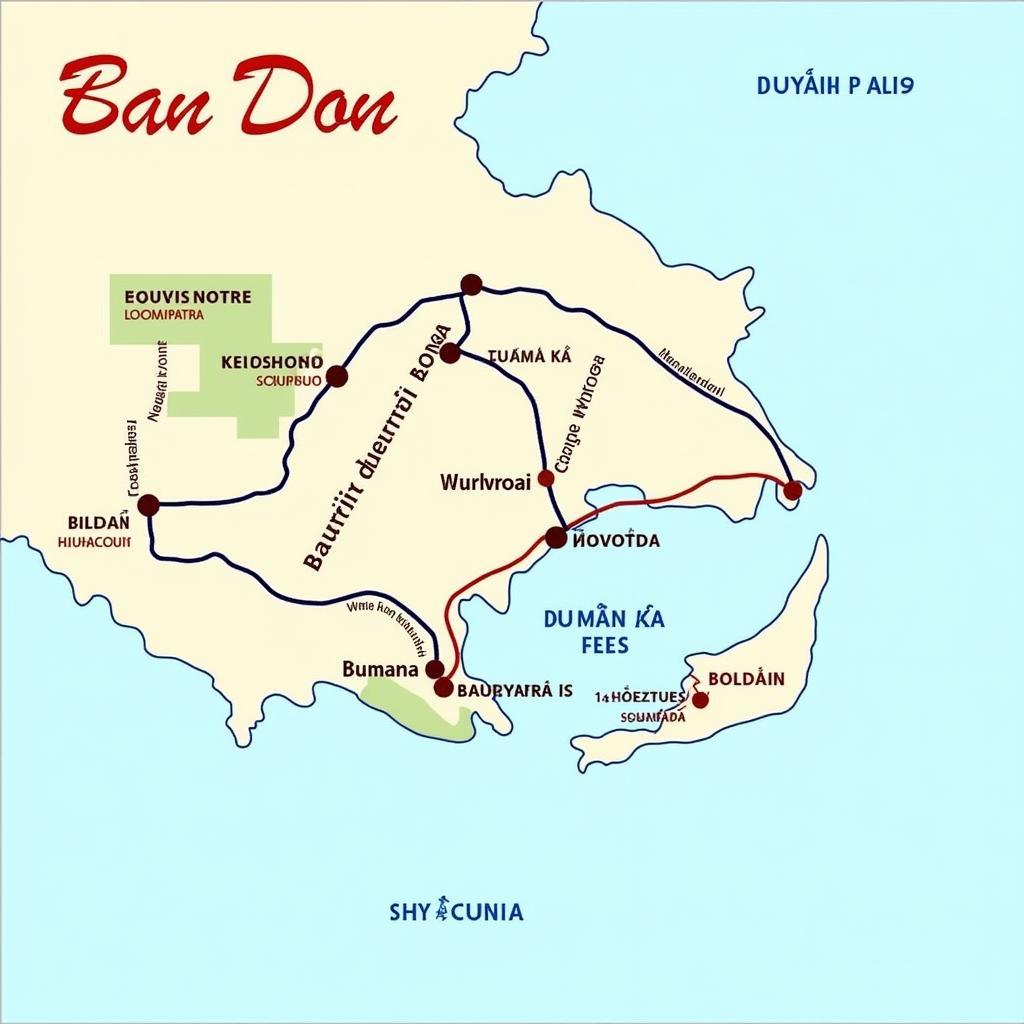 Bản đồ Bản Đôn