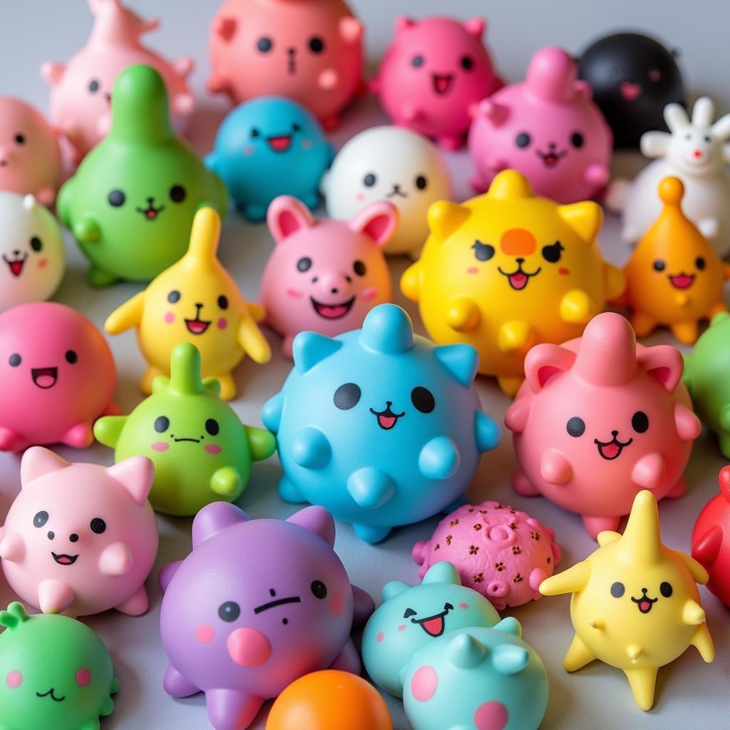 Bộ sưu tập bản đồ chơi squishy đa dạng