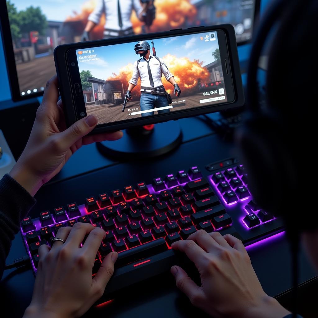 Bàn phím chơi PUBG trên điện thoại