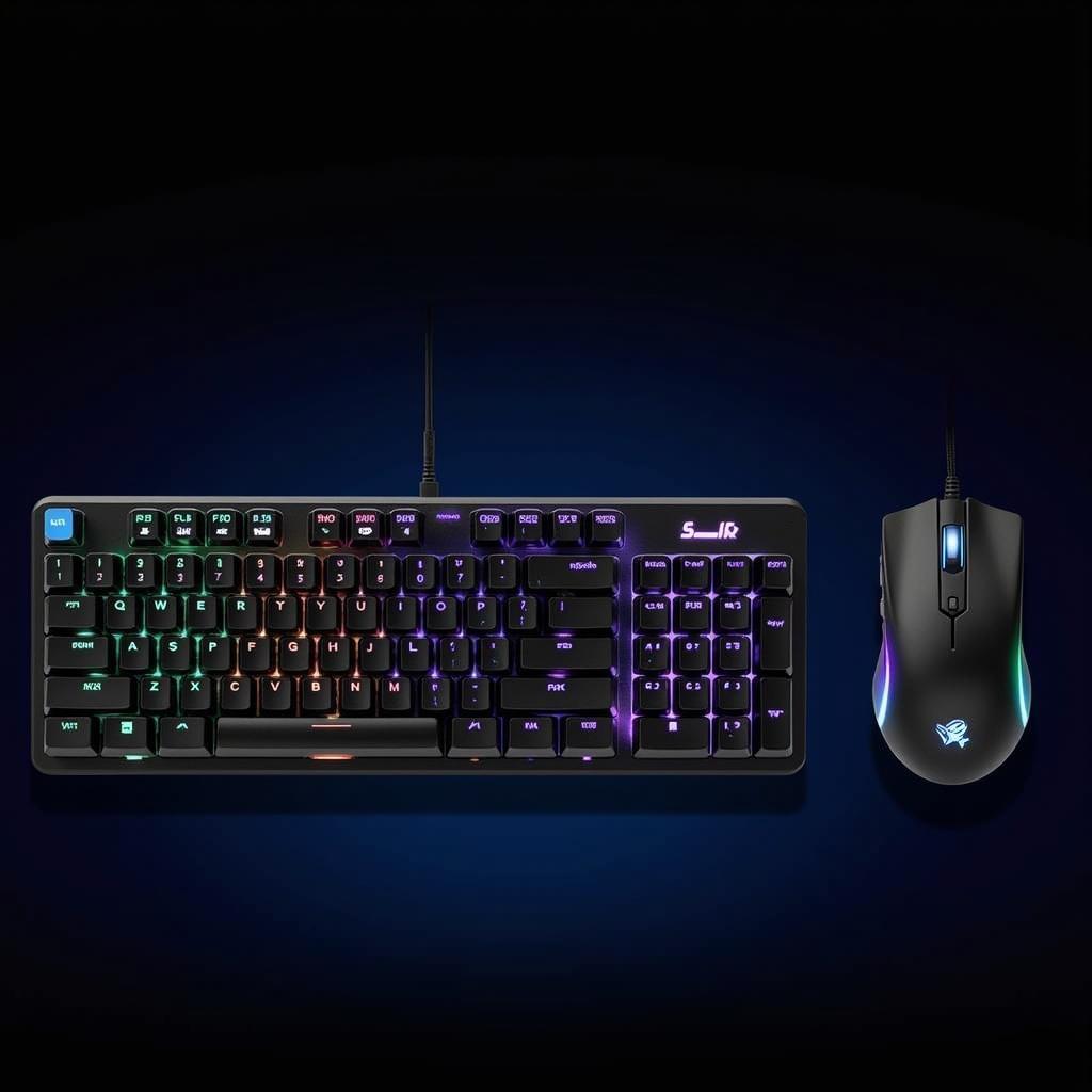 Bàn phím cơ và chuột gaming RGB dành cho game thủ LOL chuyên nghiệp