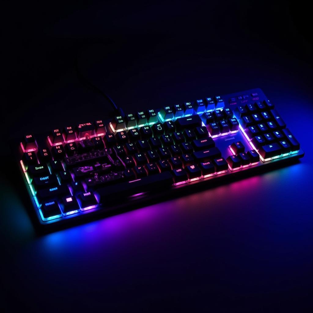 Bàn phím cơ Sarepo MJ47 đèn LED RGB