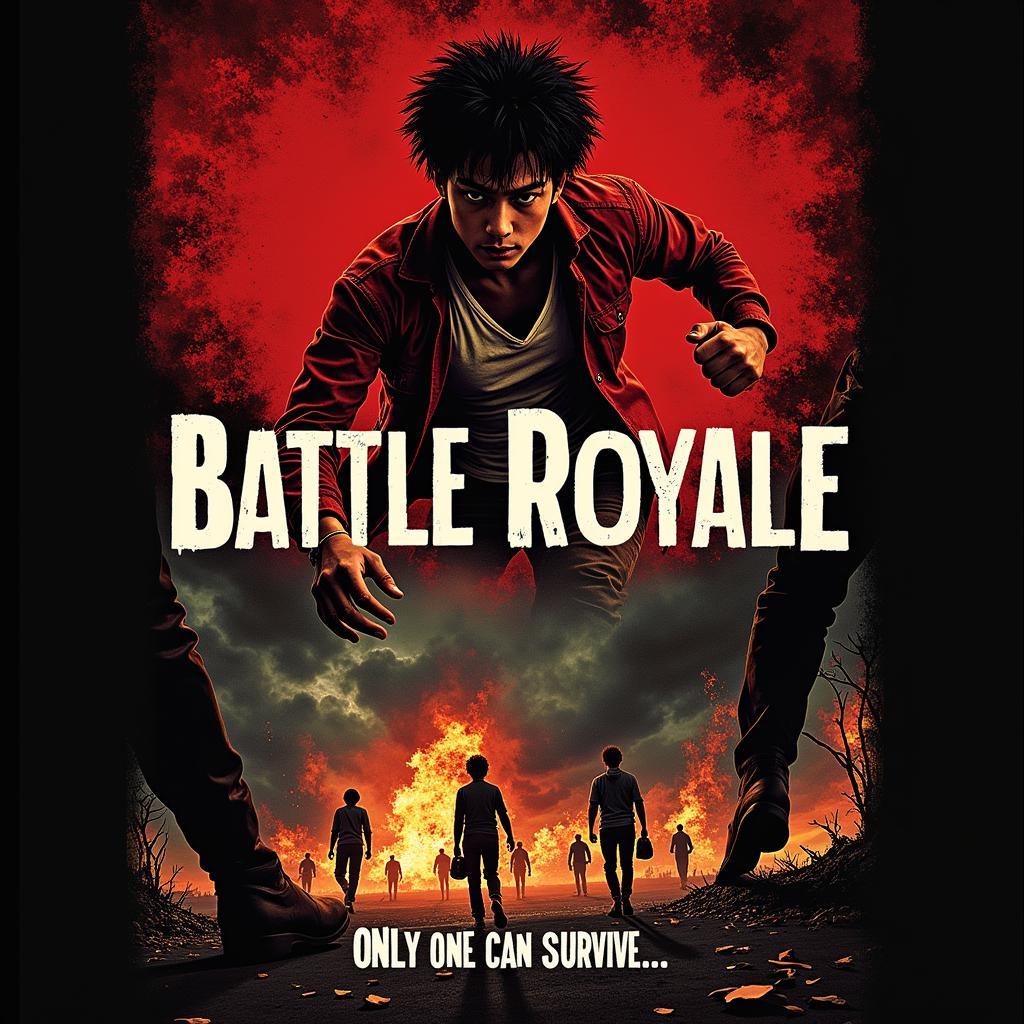 Poster phim chuyển thể từ Battle Royale Ebook