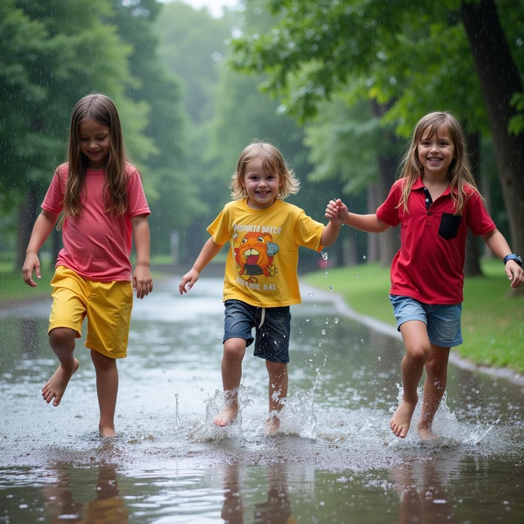 Bé Chơi Trong Mưa: Lợi Ích, Rủi Ro Và Lưu Ý An Toàn