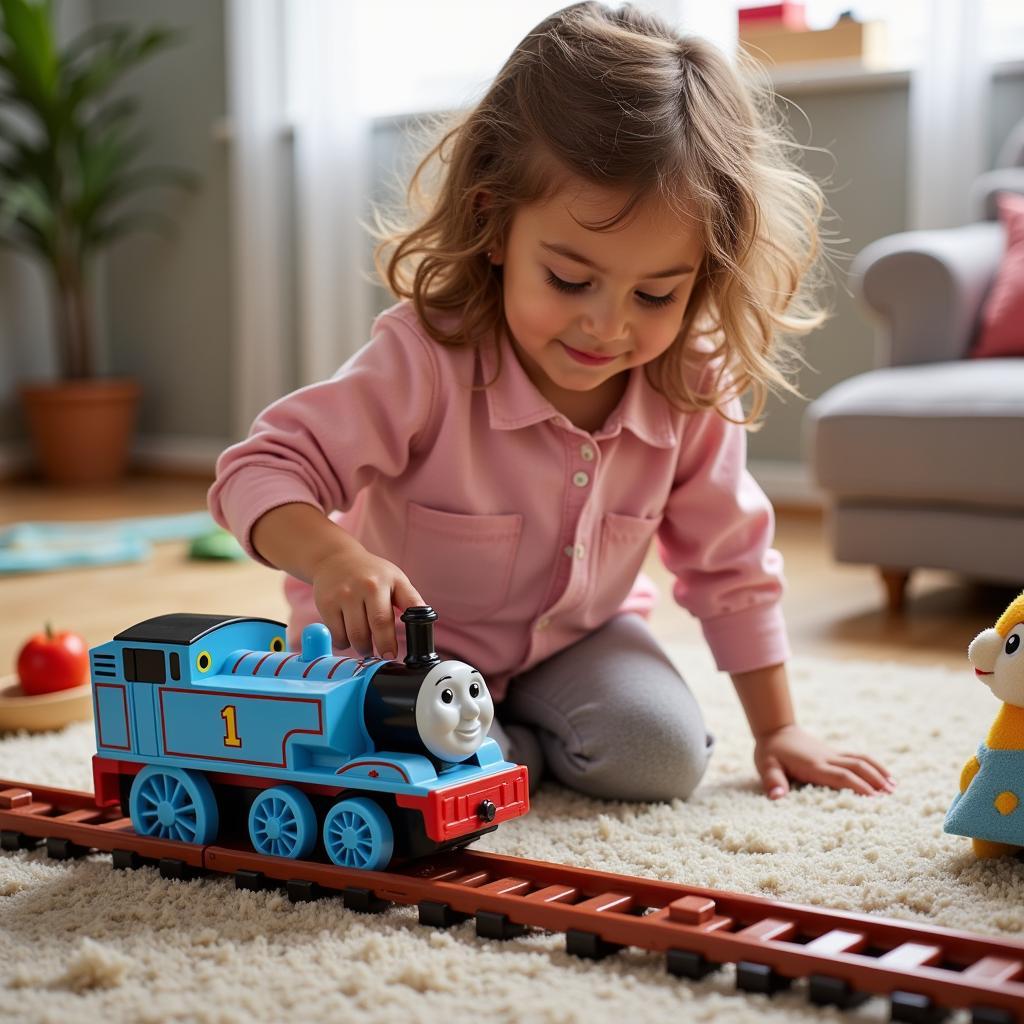 Bé Gái Chơi Tàu Hỏa Thomas & Friends 