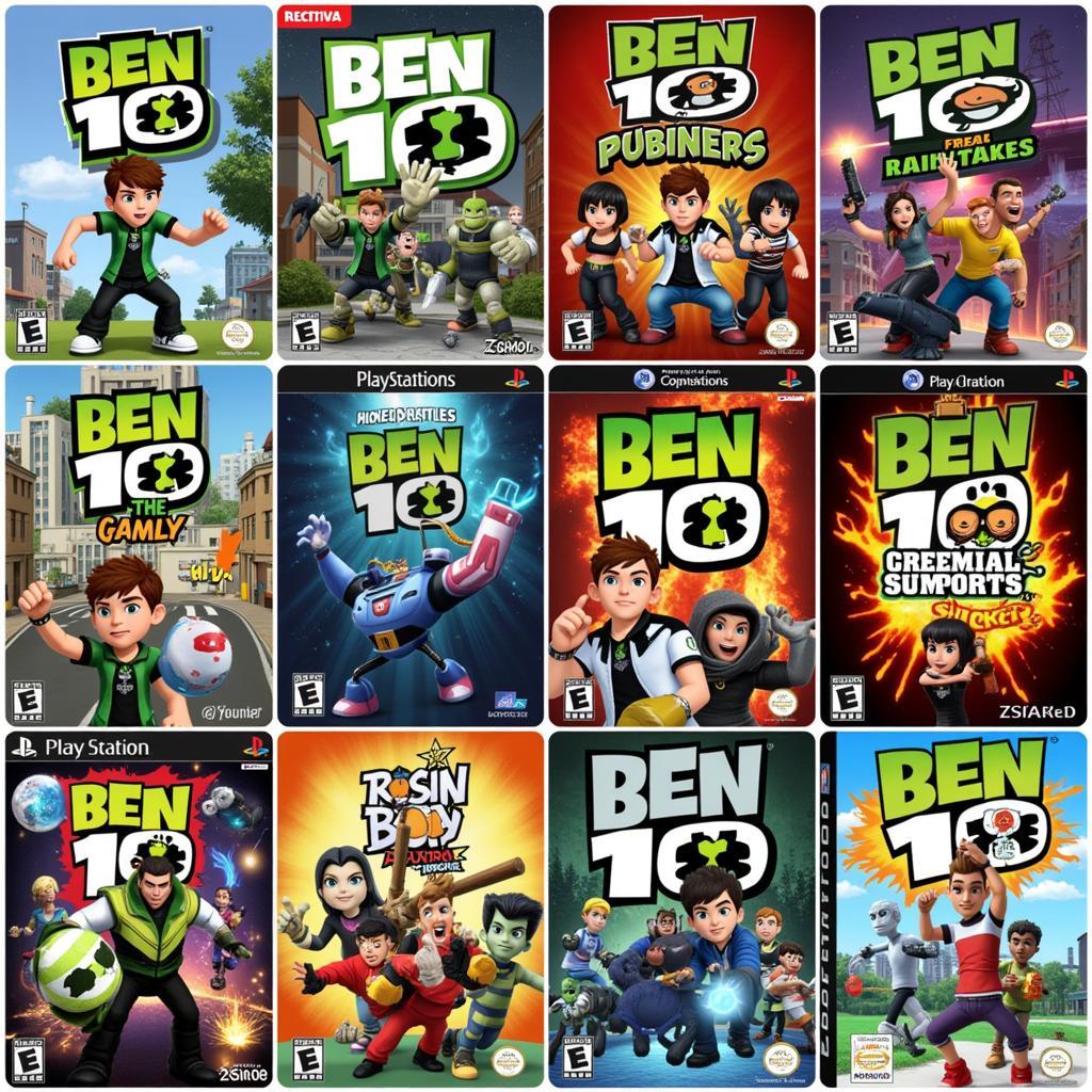 Collection of Ben 10 video games