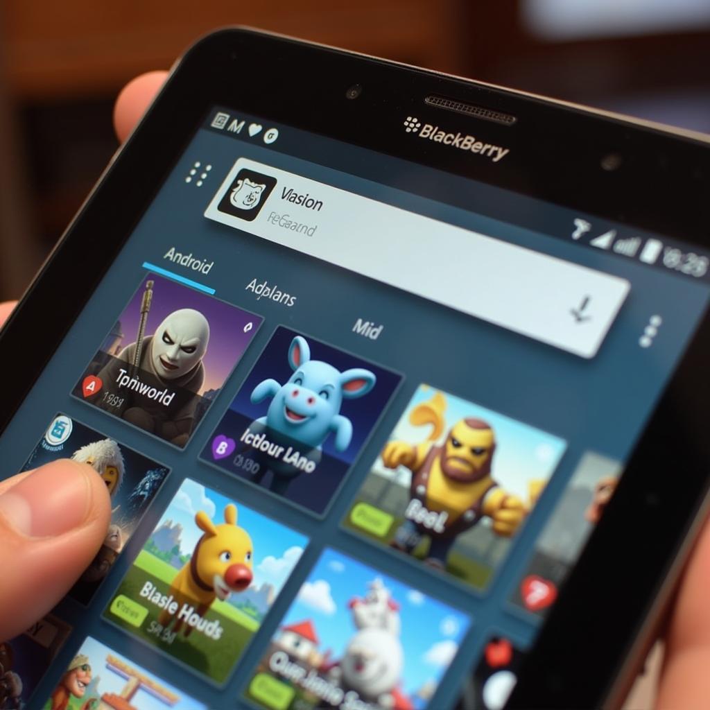 BlackBerry Leap với giao diện Amazon Appstore