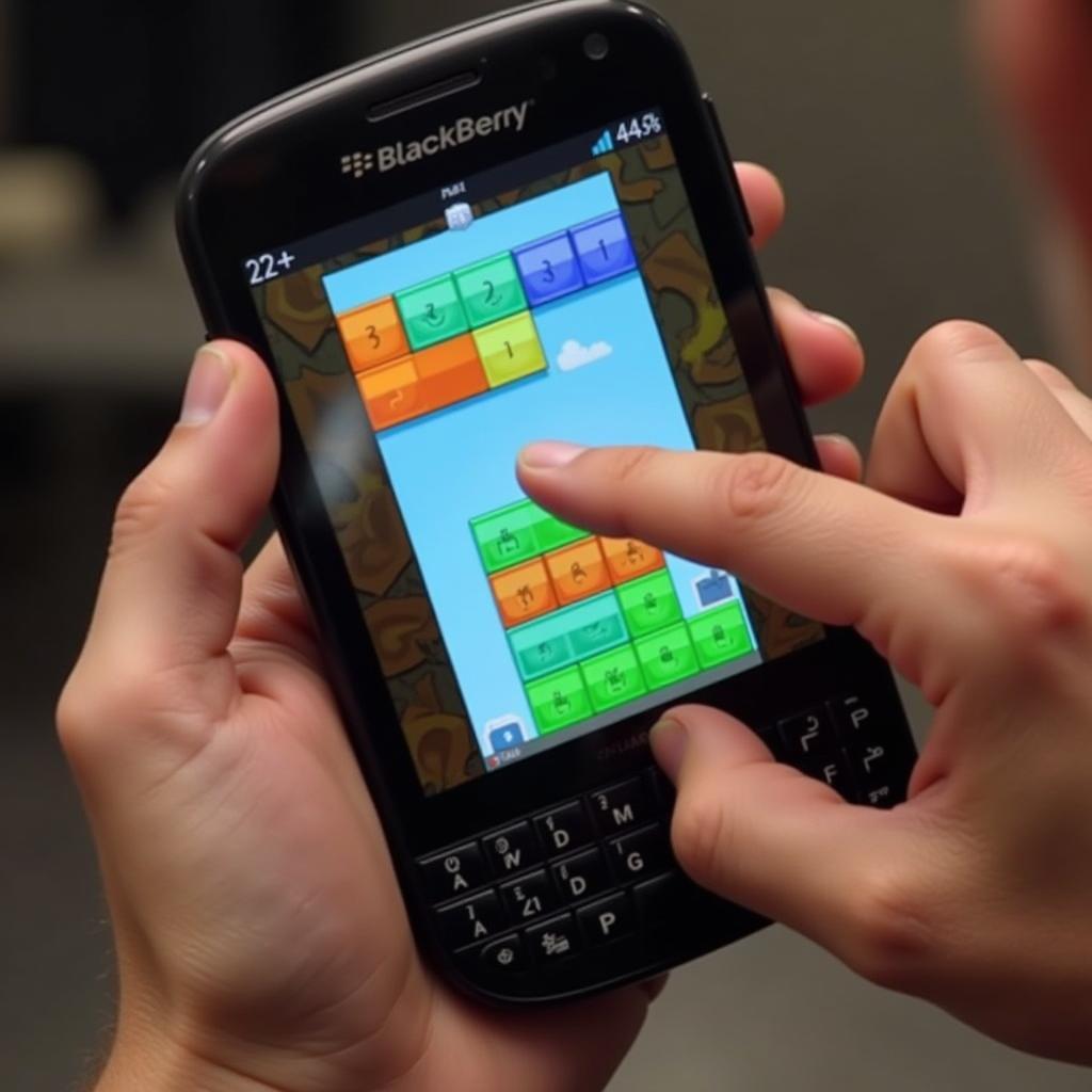 Chơi game giải đố trên BlackBerry Leap