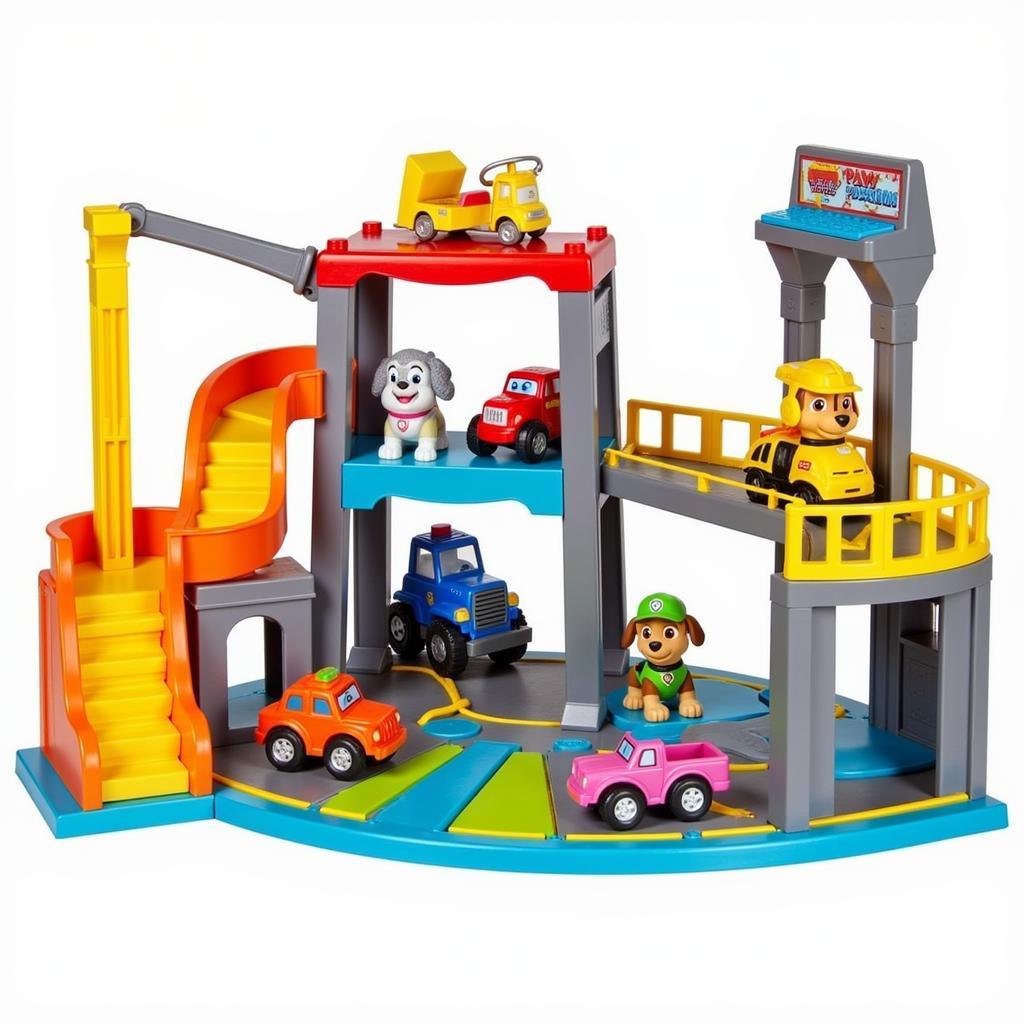 Bộ đồ chơi chó cứu hộ parking lot Paw Patrol với đầy đủ chi tiết