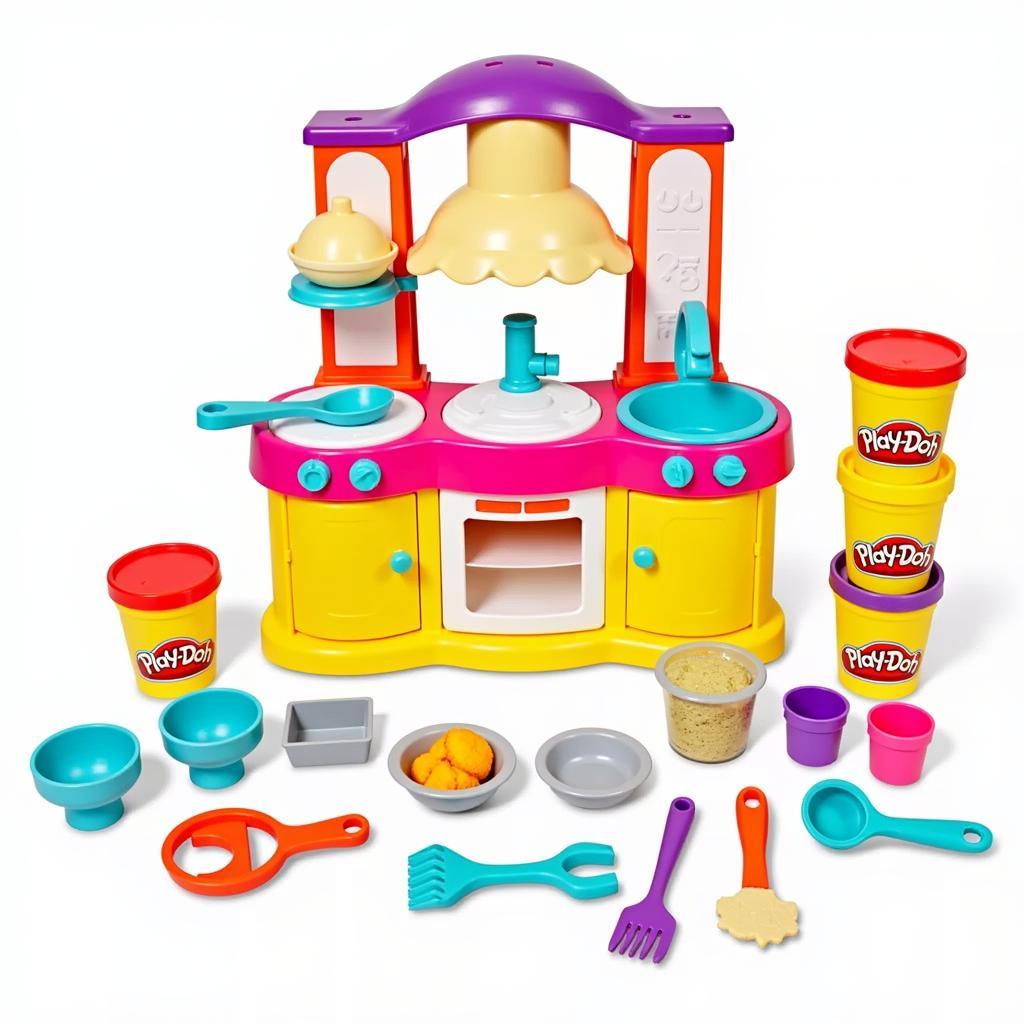 Bộ đồ chơi nấu ăn Playdoh nhiều màu sắc