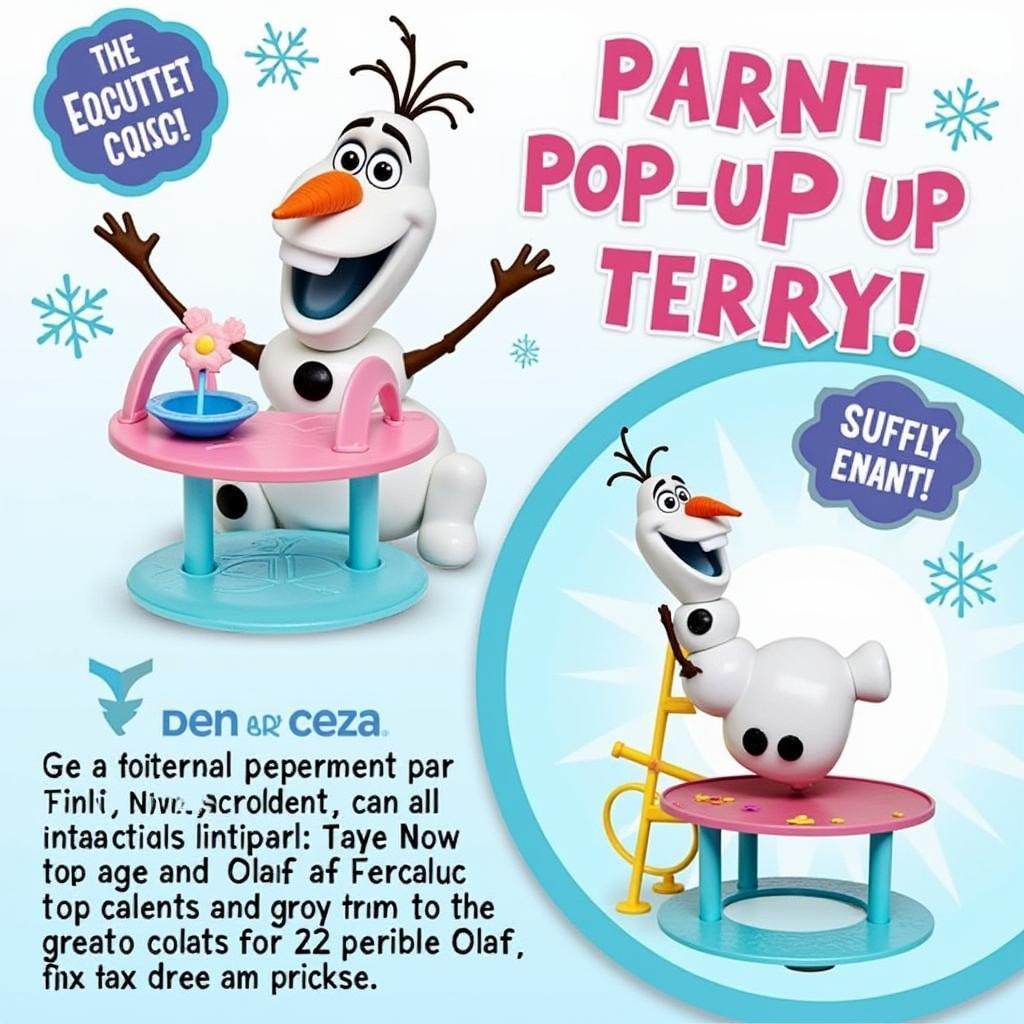 Bộ đồ chơi pop up Olaf cho bé