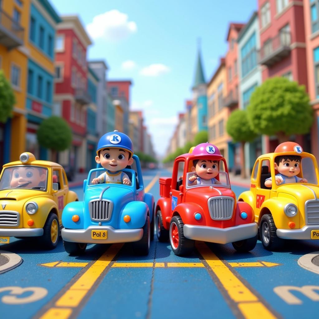 Mô hình bộ đồ chơi Robocar Poli