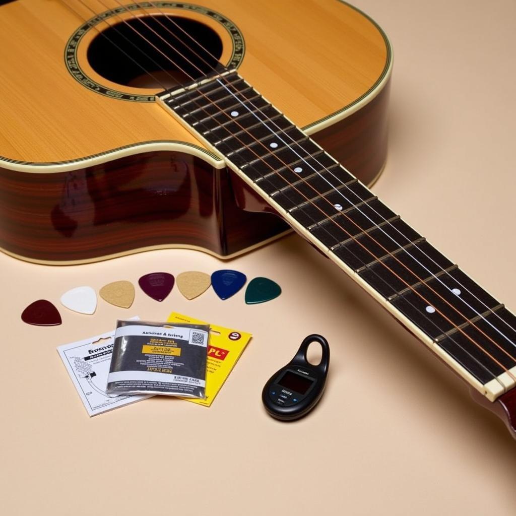 Bộ dụng cụ chơi nhạc acoustic guitar