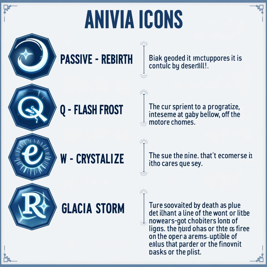 Anivia's skillset