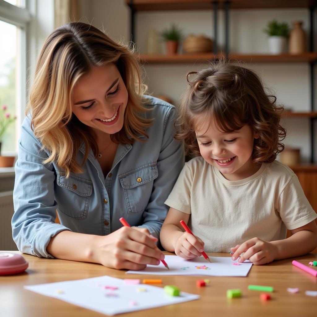 Bố mẹ cùng con làm đồ chơi tự làm