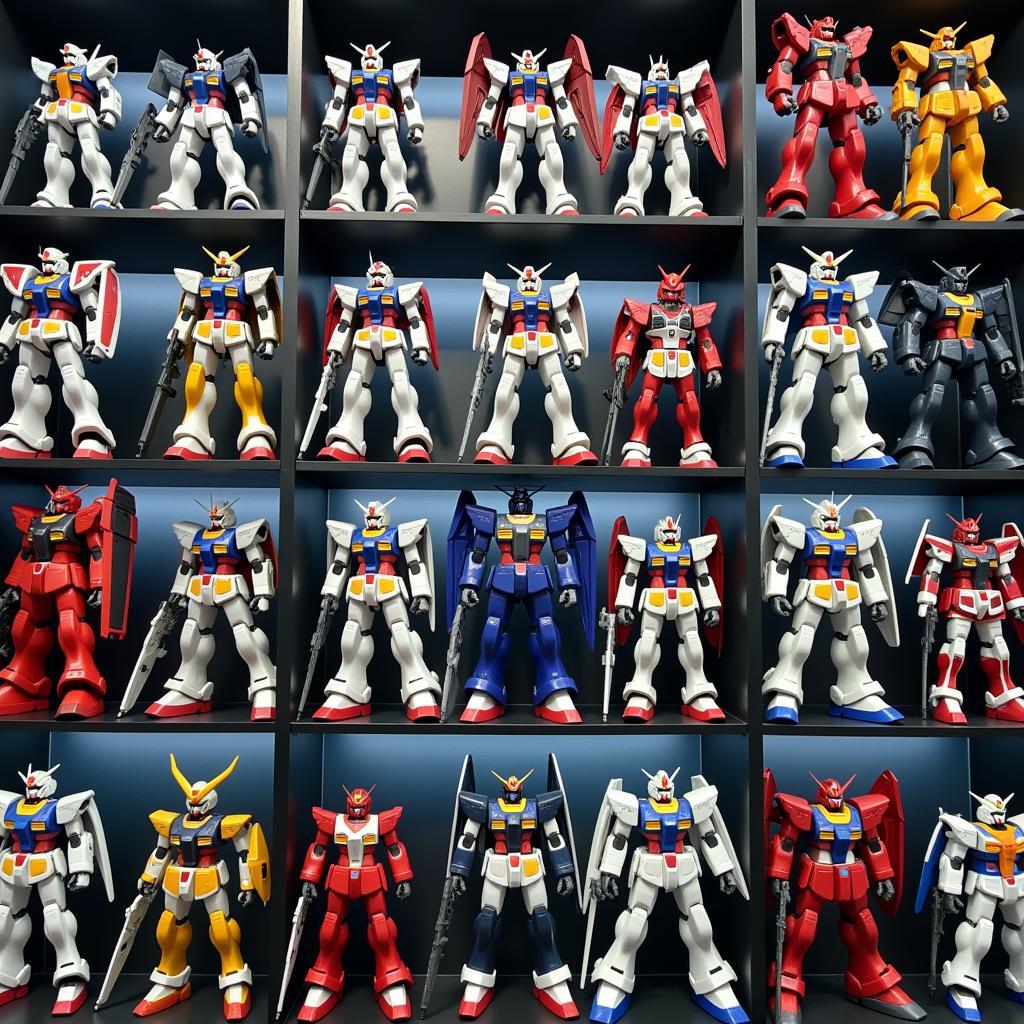 Bộ sưu tập mô hình Gundam ấn tượng