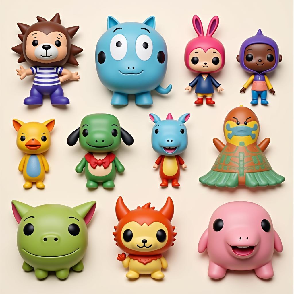 A diverse collection of Pop It toys