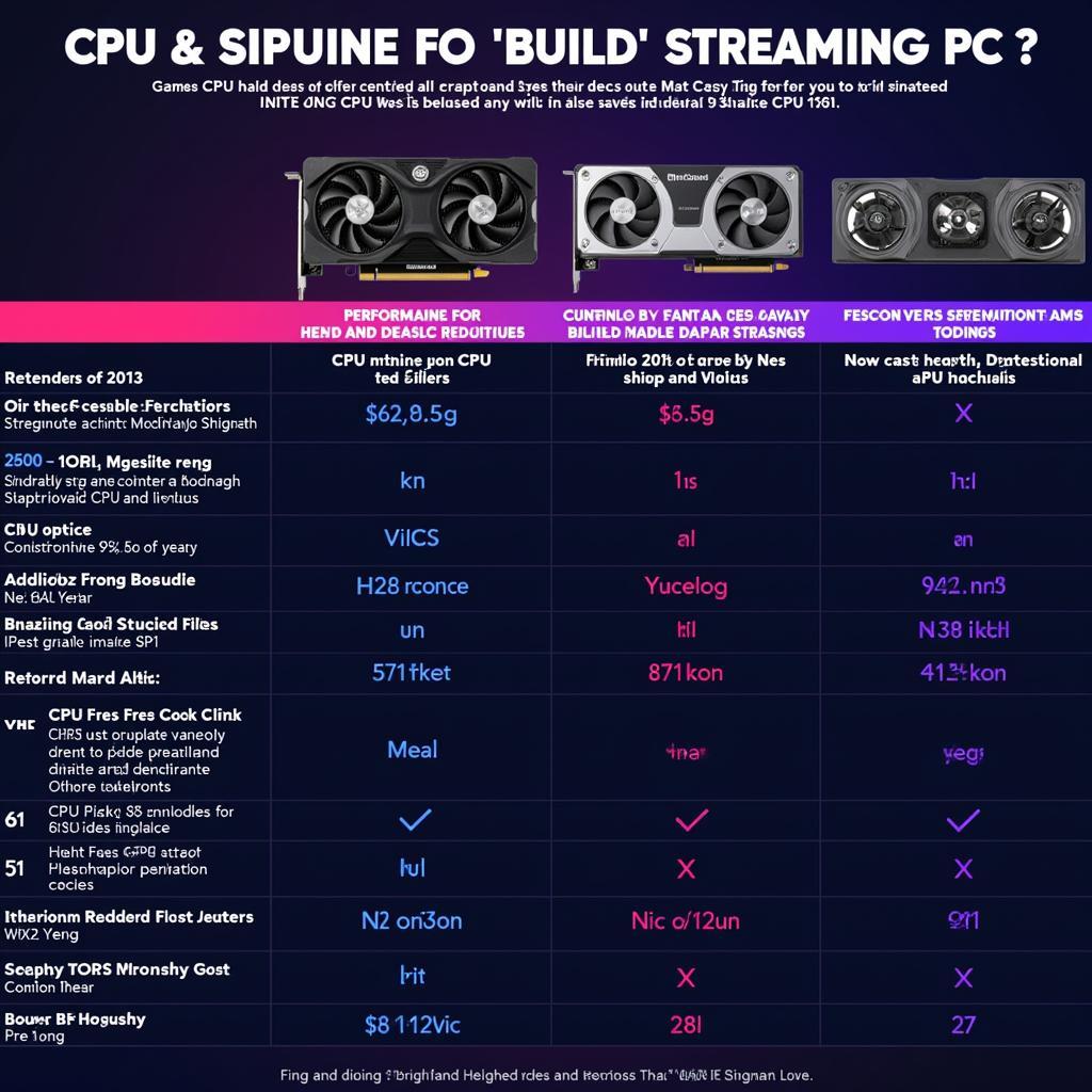 Lựa chọn CPU và GPU cho PC stream game