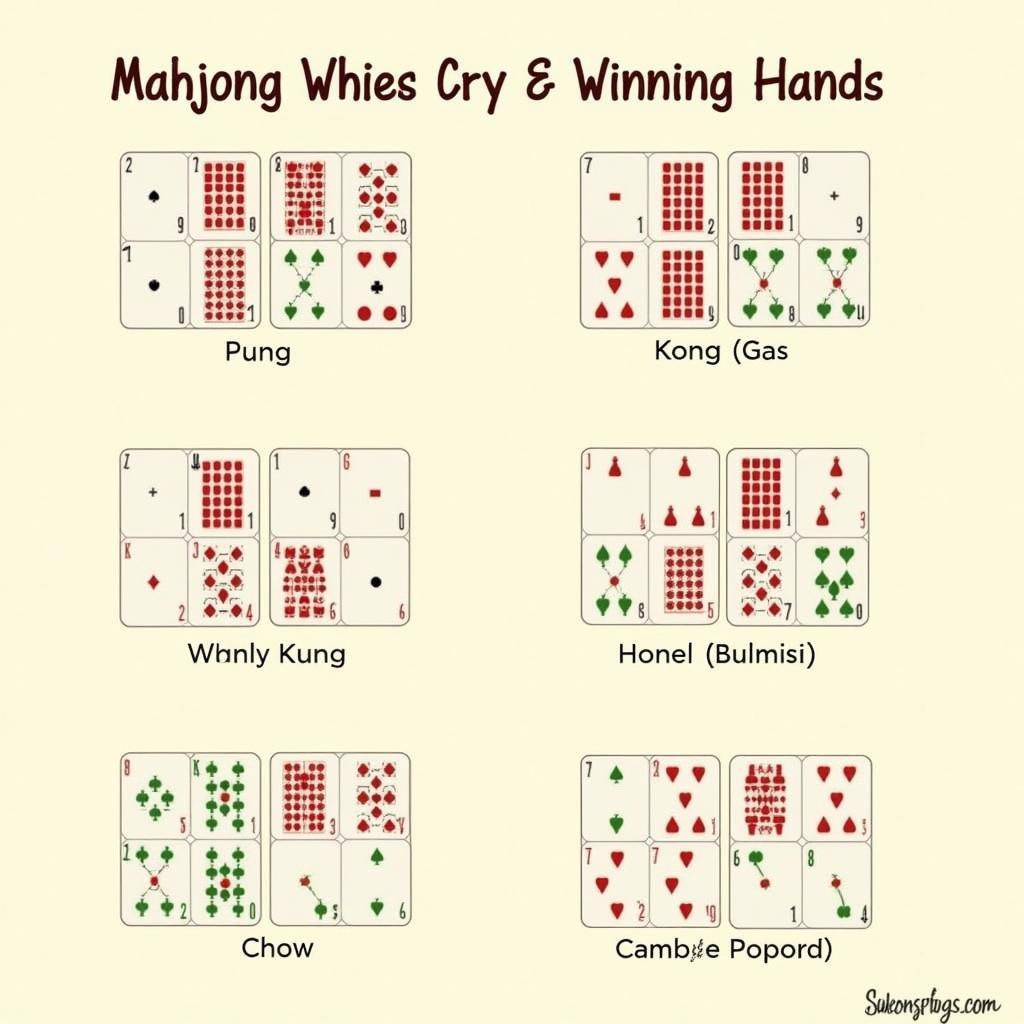 Các Kiểu Ù Bài Trong Mahjong