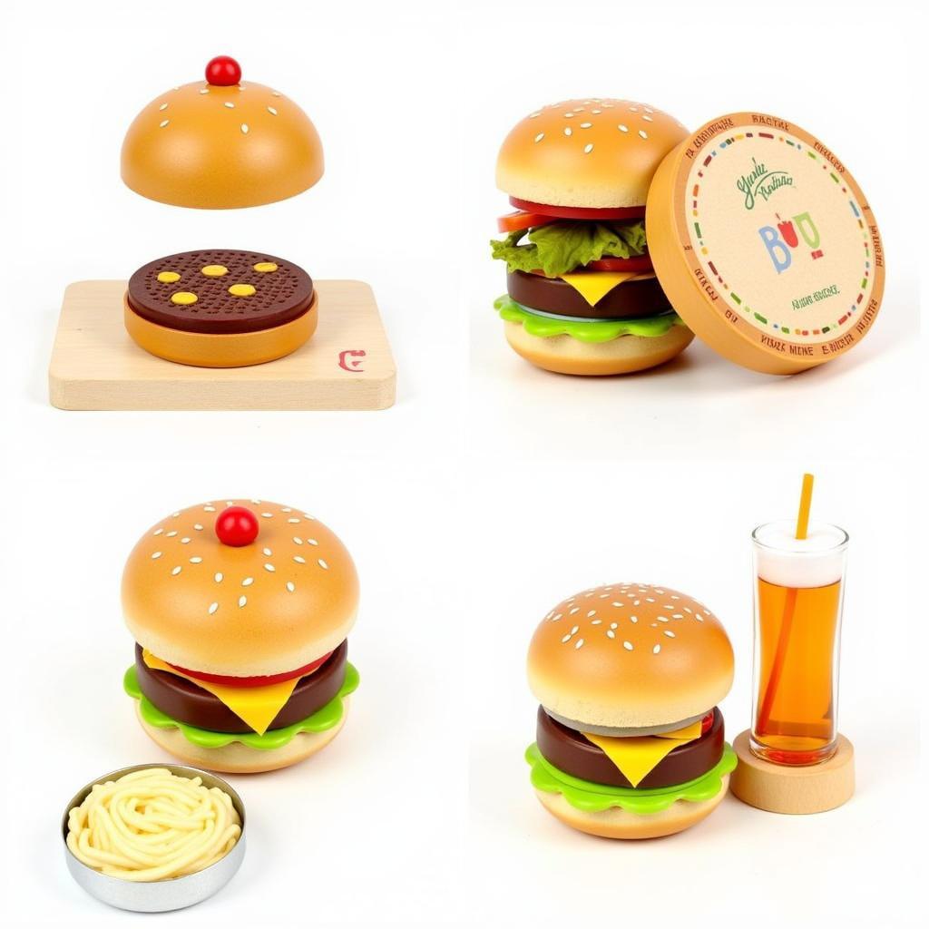  Các loại bộ đồ chơi làm hamburger khác nhau