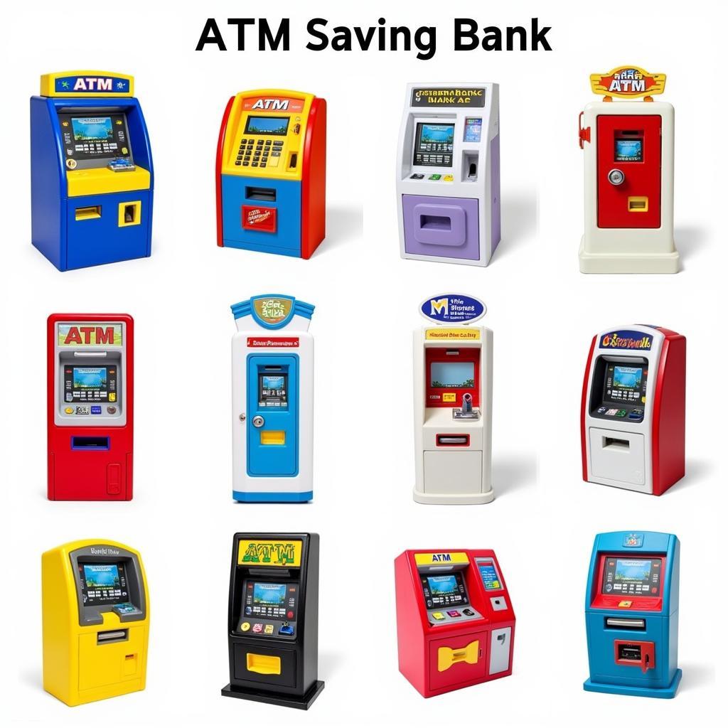 Các loại đồ chơi ATM Savings Bank với nhiều kiểu dáng và chức năng