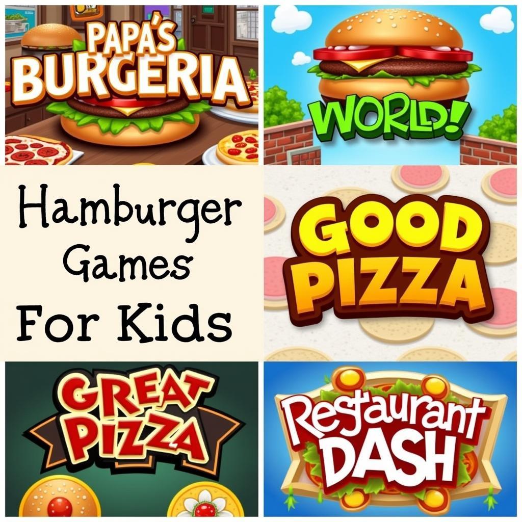 Các loại game bán hamburger cho bé