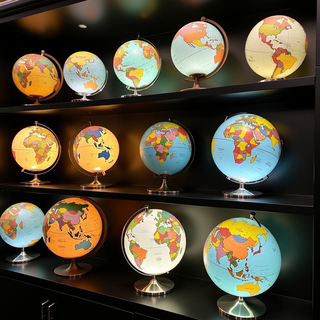 Different types of globes for children