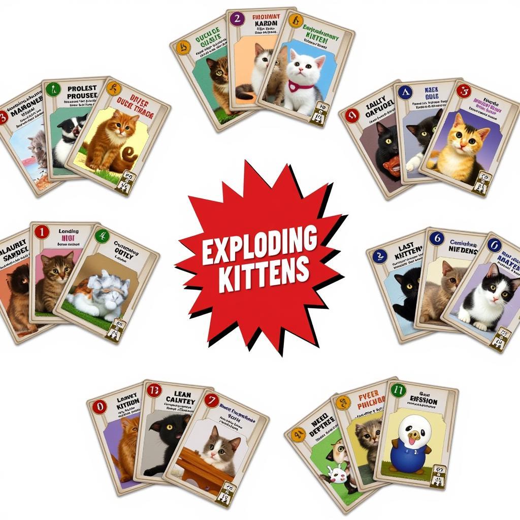 Các loại thẻ bài Exploding Kittens