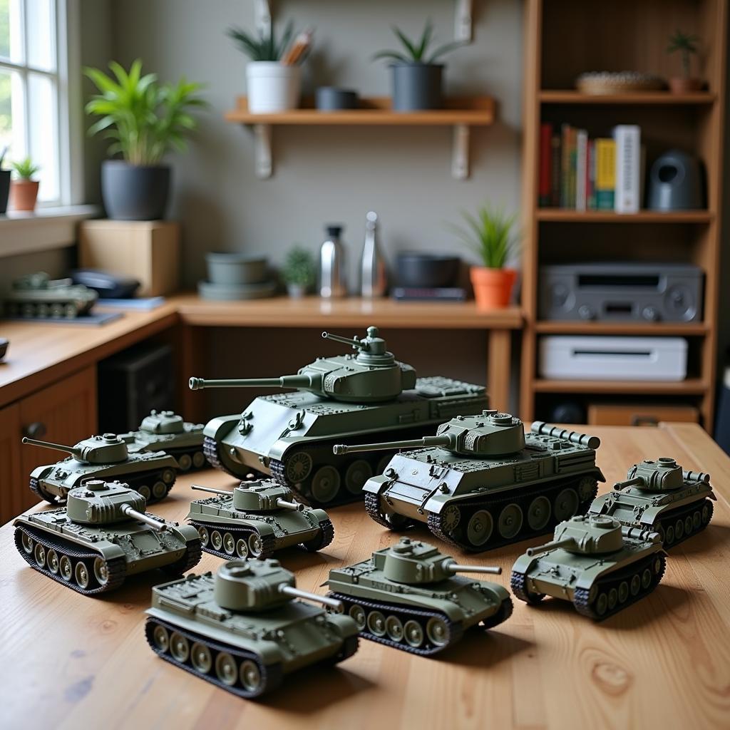 Various Types of Toy Tanks