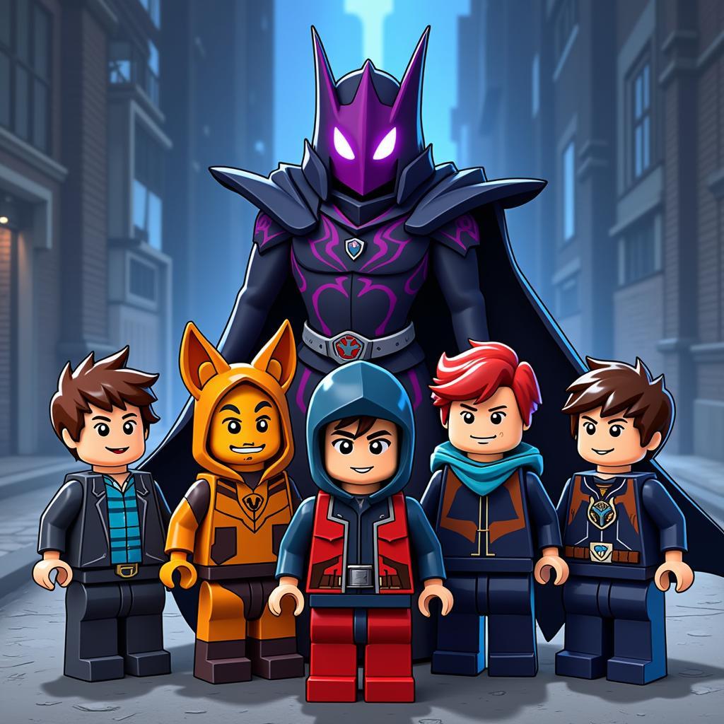 Các nhân vật trong LEGO Nexo Knights: Clay Moorington, Aaron Fox, Macy,...