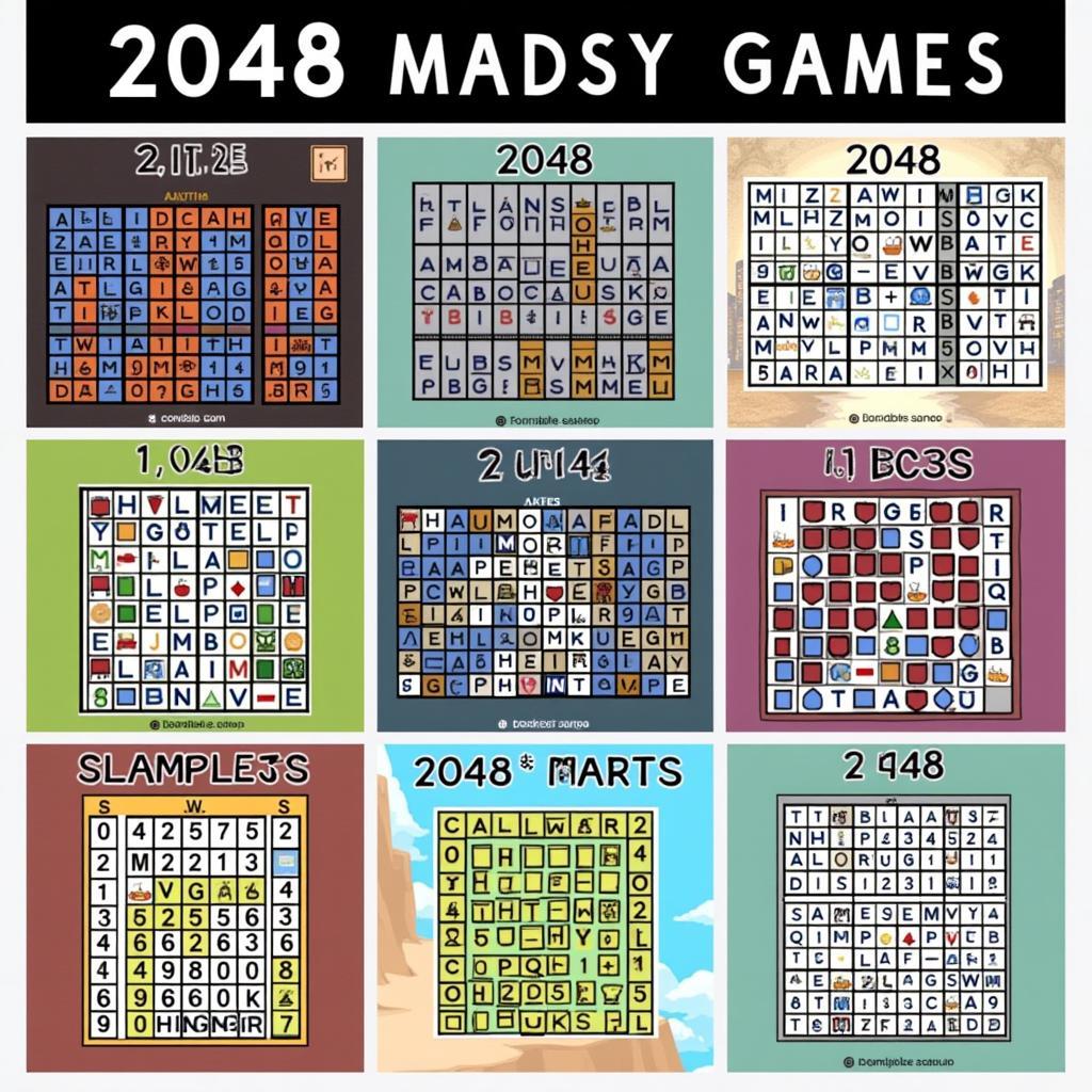 Các phiên bản 2048 khác nhau