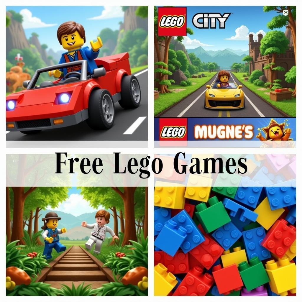 Various genres of free Lego games