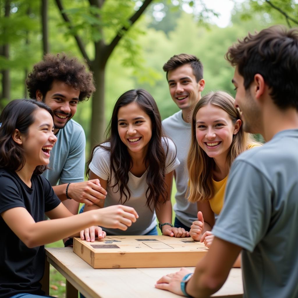 Outdoor team building games