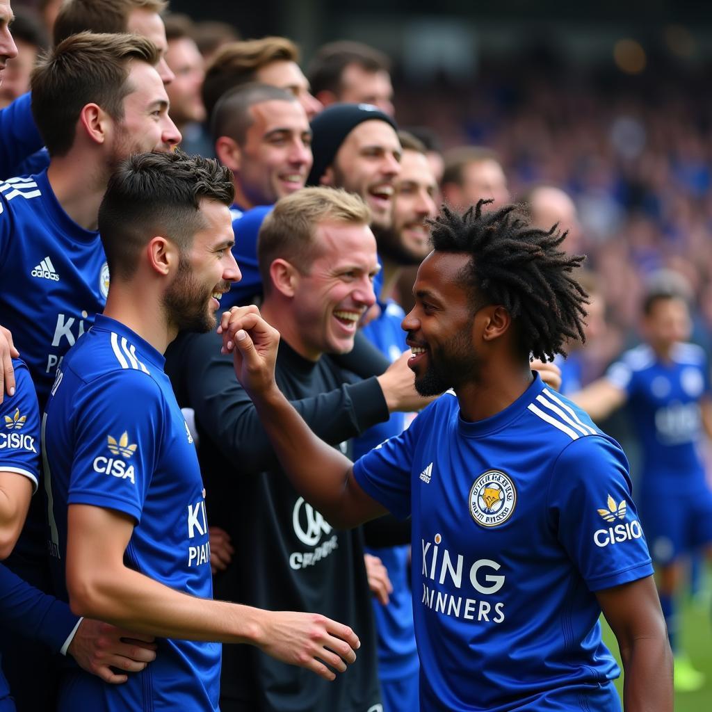 Cầu thủ Leicester City giao lưu cùng người hâm mộ