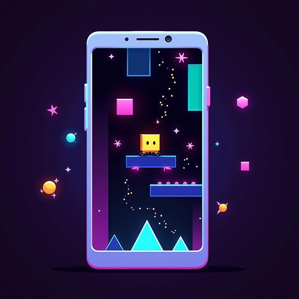 Chơi Geometry Dash trên điện thoại