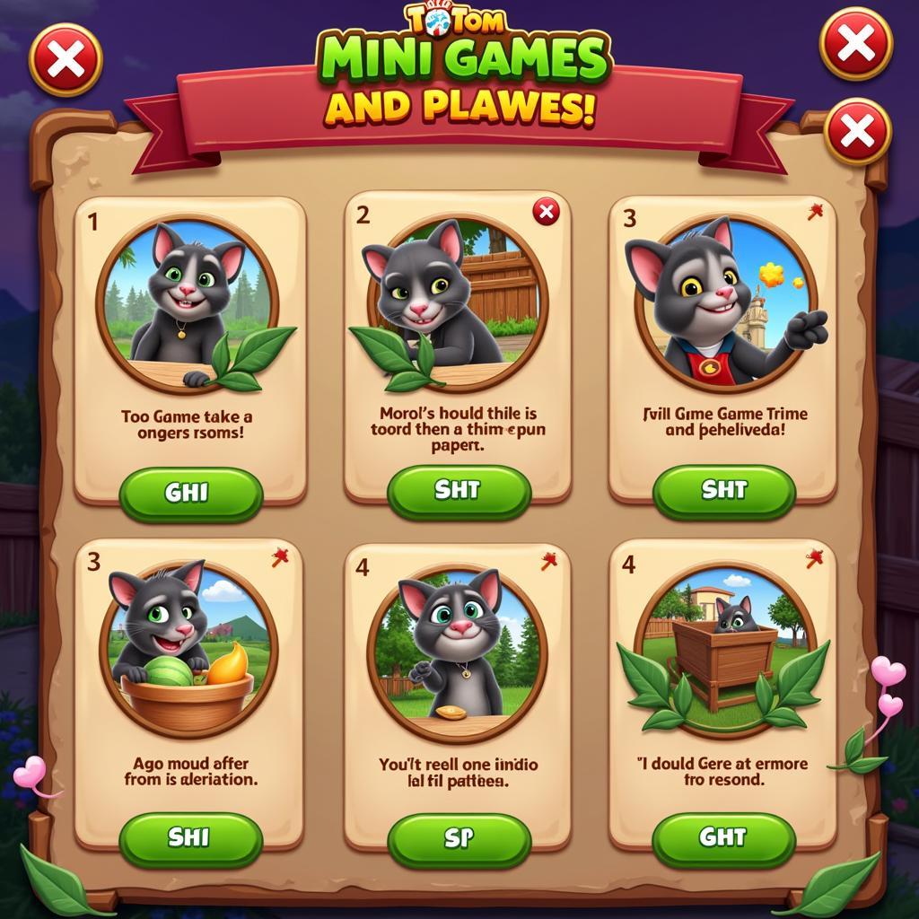 Chơi Mini Game trong My Talking Tom