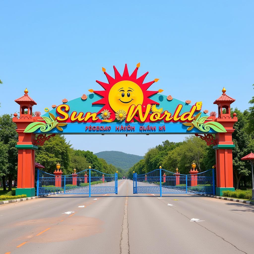 Cổng vào Sun World Quảng Ninh