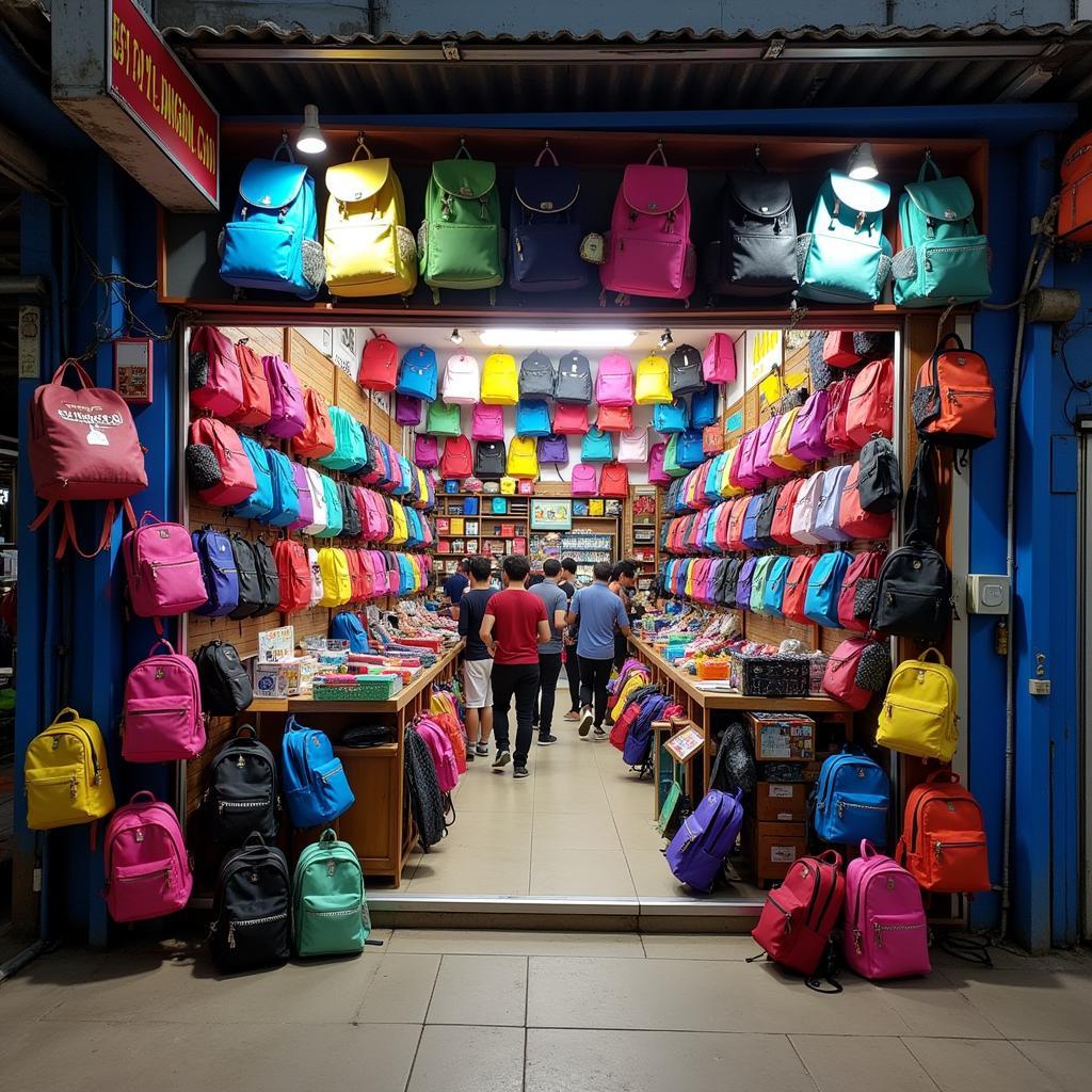 Backpack shop in Thai Binh