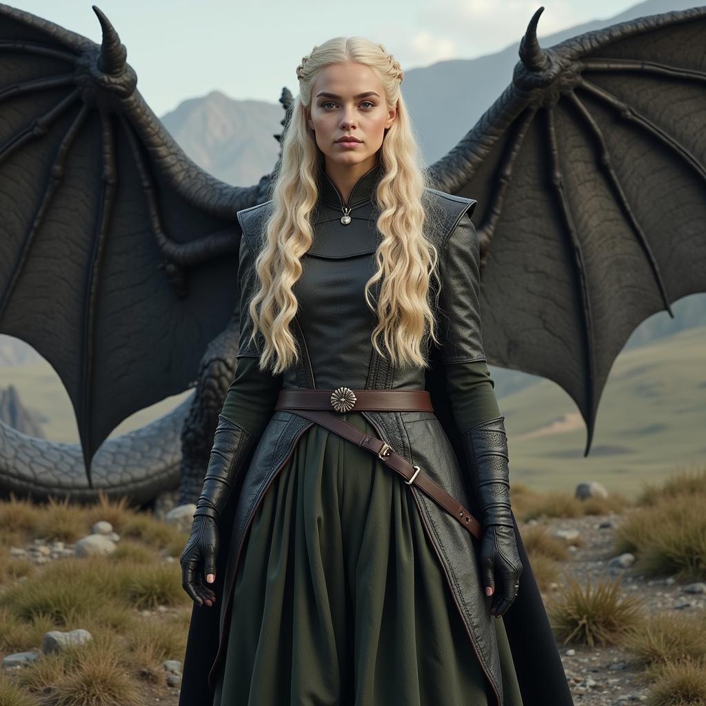 Daenerys Targaryen và những chú rồng