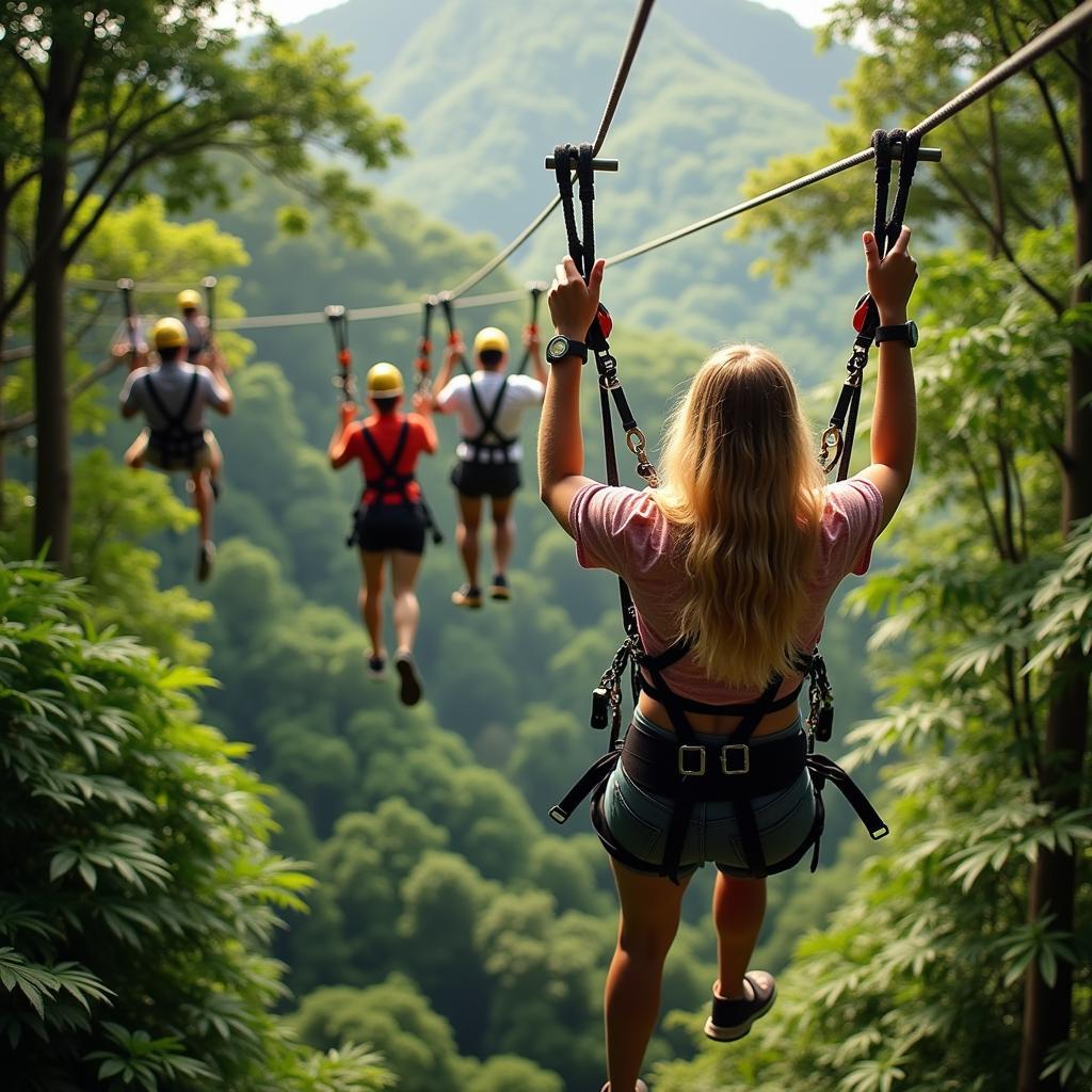 Du Dây Zipline Flight Of The Gibbon