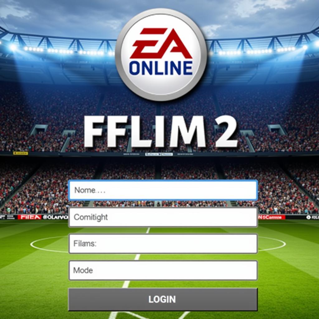 Giao diện đăng nhập FIFA Online 2