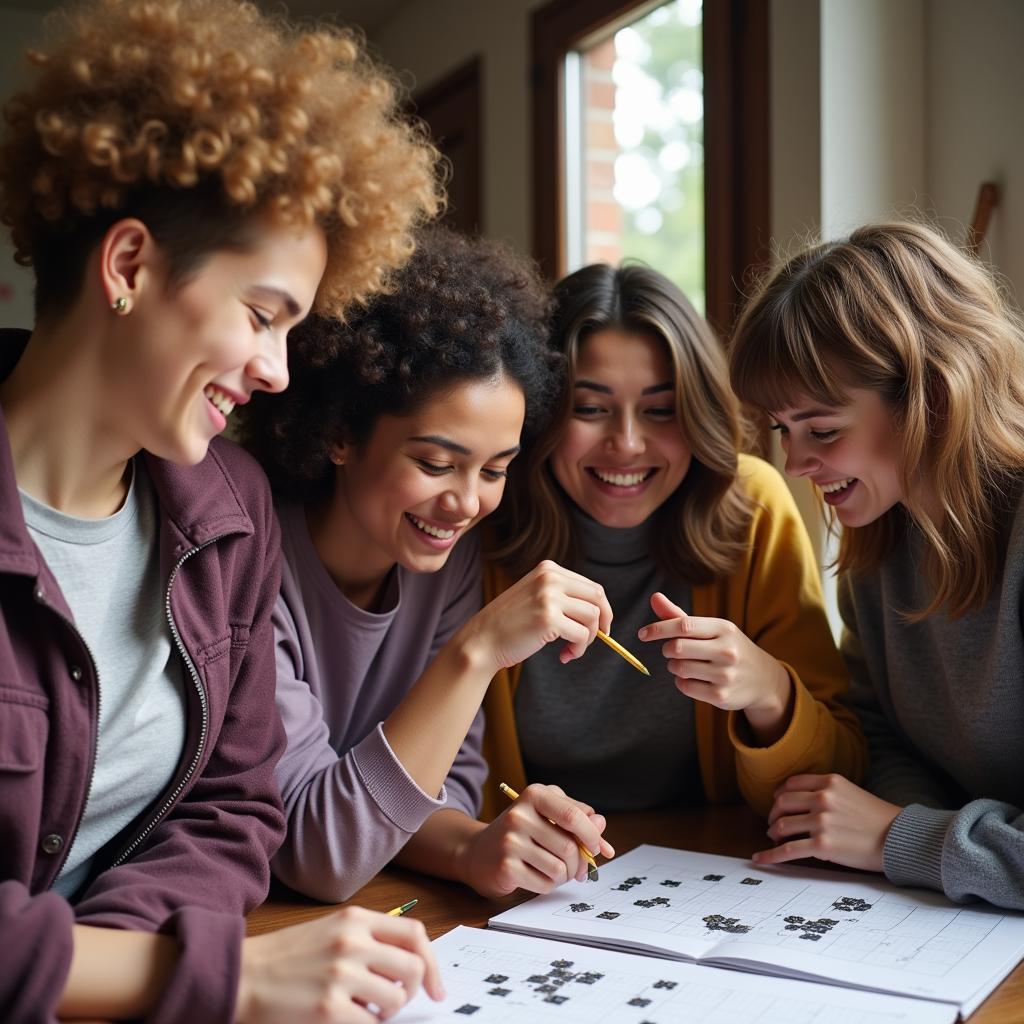 Solving Puzzles with Friends