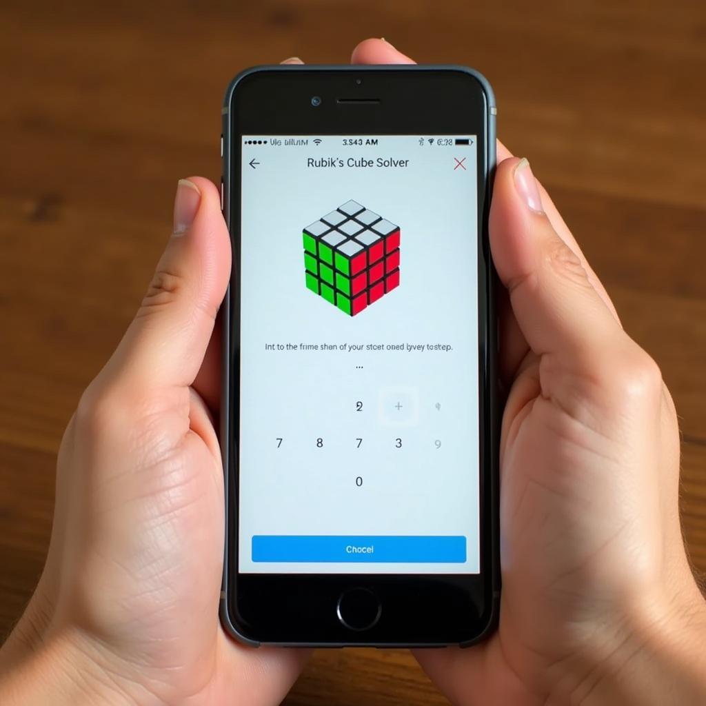 Ứng dụng Rubik's Cube Solver với giao diện đơn giản