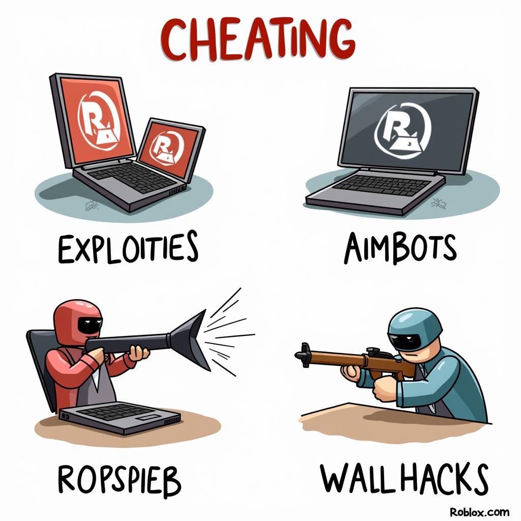 Roblox Cheating Illustration