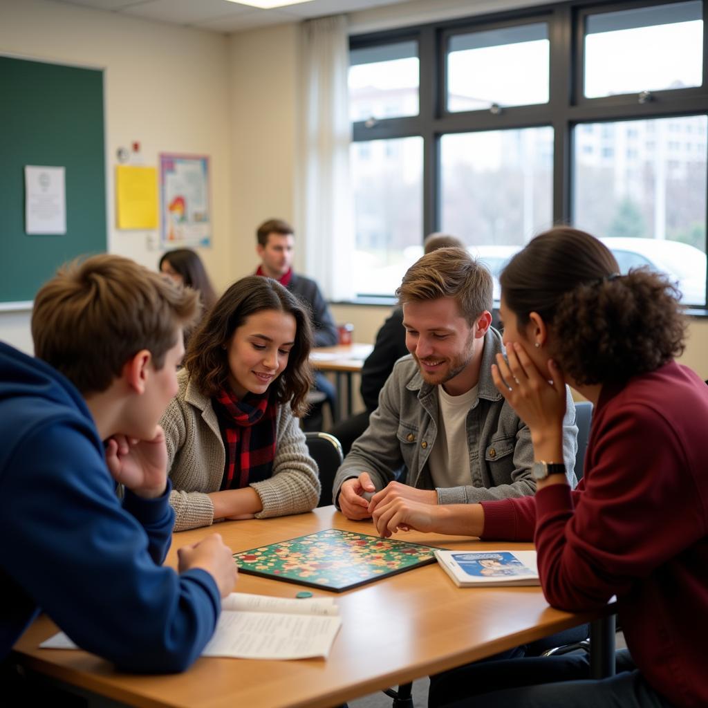 Activities in the classroom during break time