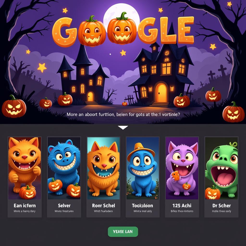 Google Doodle Halloween