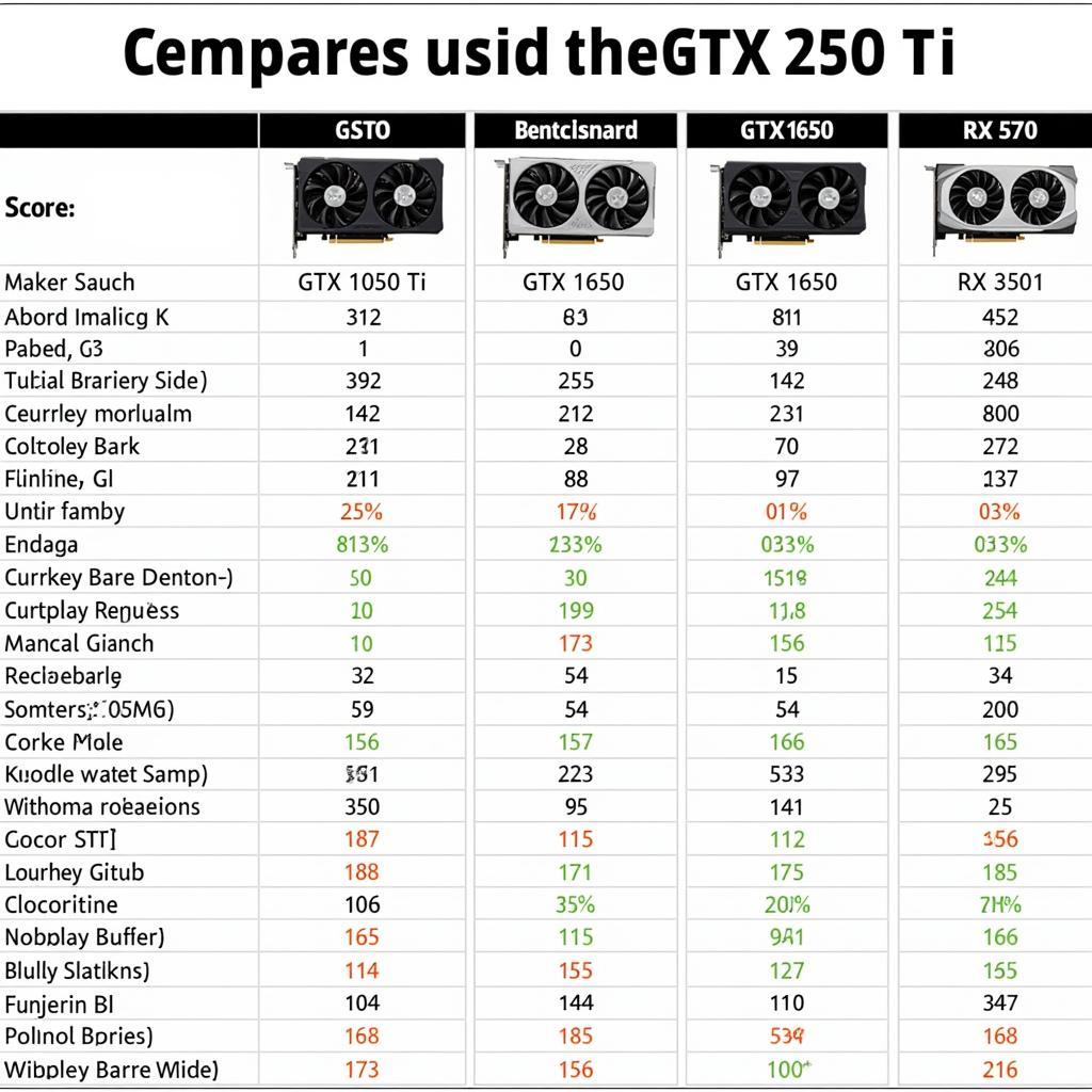 So sánh GTX 750 Ti với các card đồ họa khác