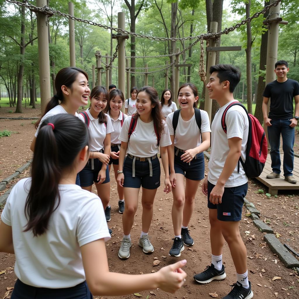 Hoạt động team building ngoài trời tại Hà Nội